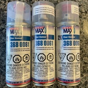 3 Pack USC SprayMax 2K Glamour High Gloss Aerosol Clear